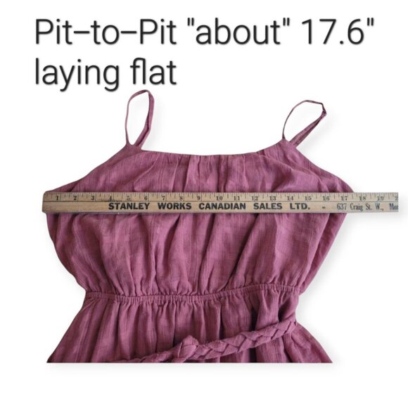 Shabby Chic Rhubarb Flounce‑Hem Dress M Cottagecore Boho Romantic NWT - Picture 11 of 12